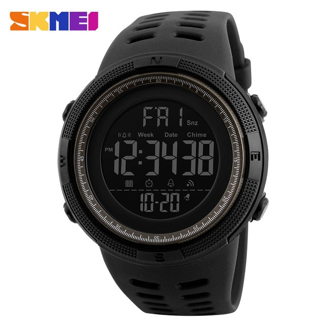 SKMEI Digital Sport Watch for Men – LED, Waterproof & Multifunction