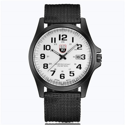 SOKI Military Quartz Watch for Men – Luxury Sport Wristwatch