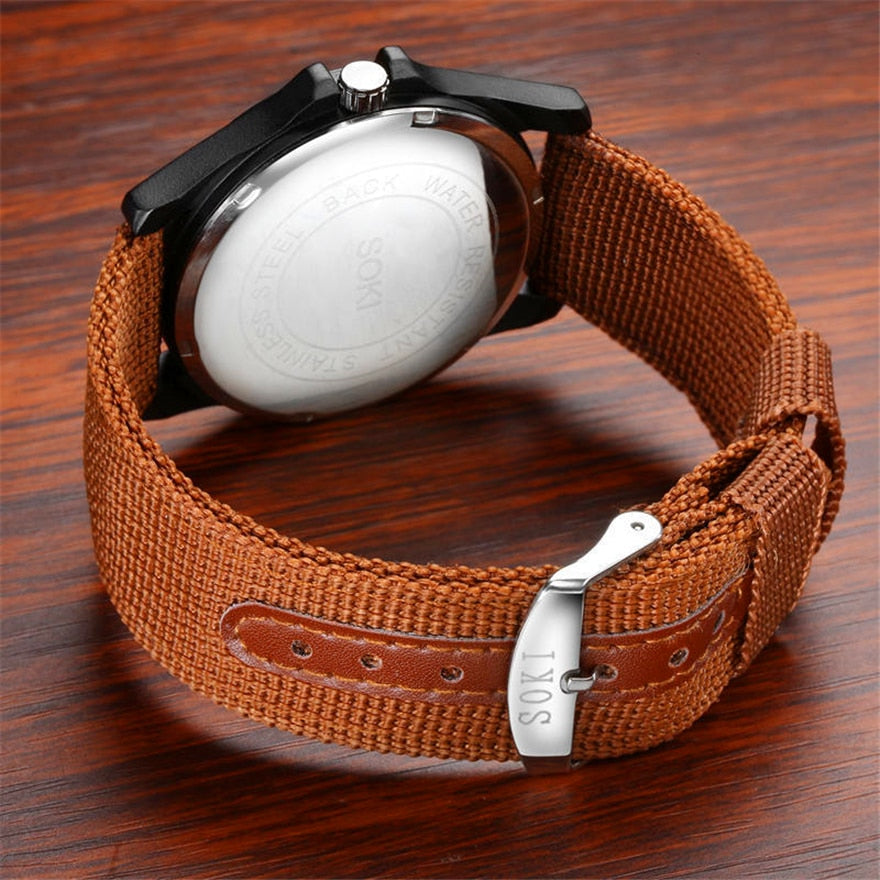 SOKI Military Quartz Watch for Men – Luxury Sport Wristwatch