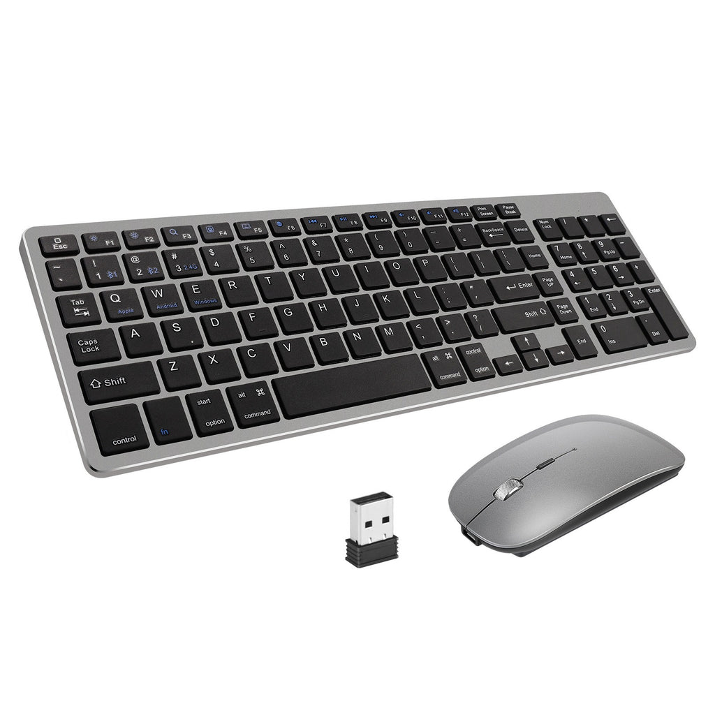 Wireless Bluetooth Keyboard & Mouse Set for iPad – Silent Keys
