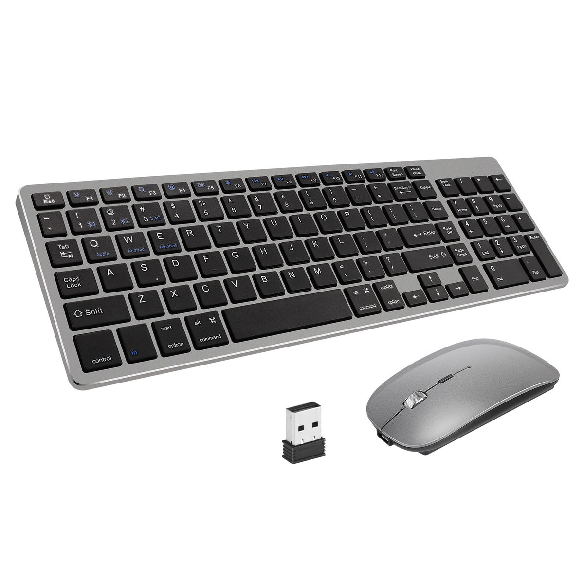 Wireless Bluetooth Keyboard & Mouse Set for iPad – Silent Keys