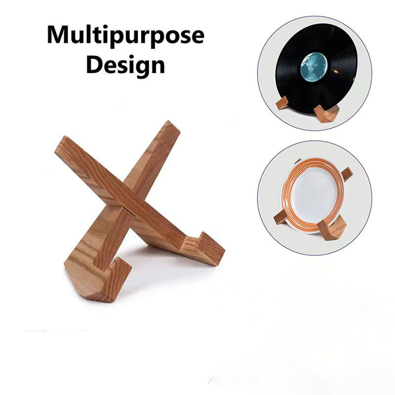 Solid Wood Tablet & Recipe Stand – Lazy iPad Holder for Home