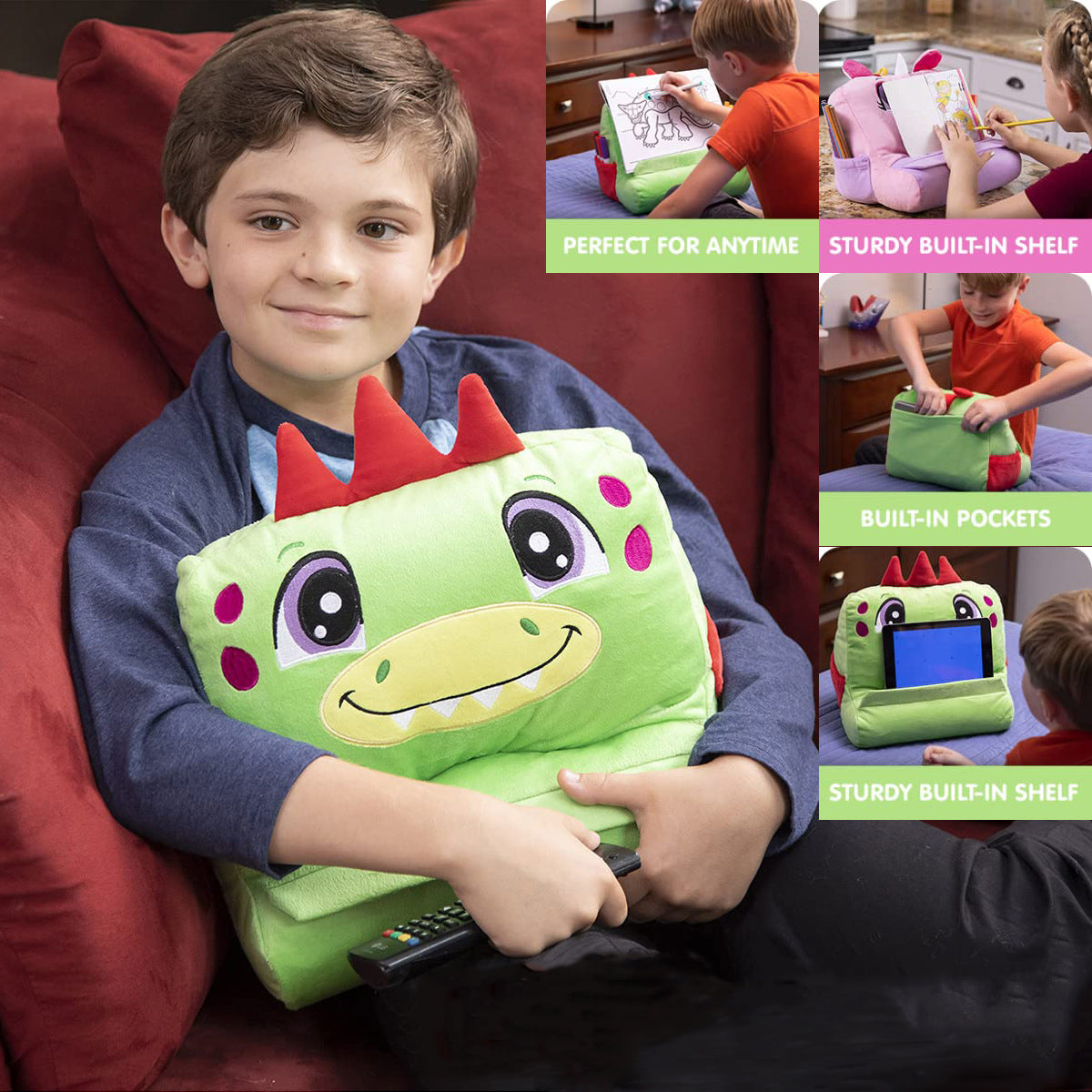 Unicorn Plush Pillow Stand for iPad & Tablets – Kids’ Lazy Reader