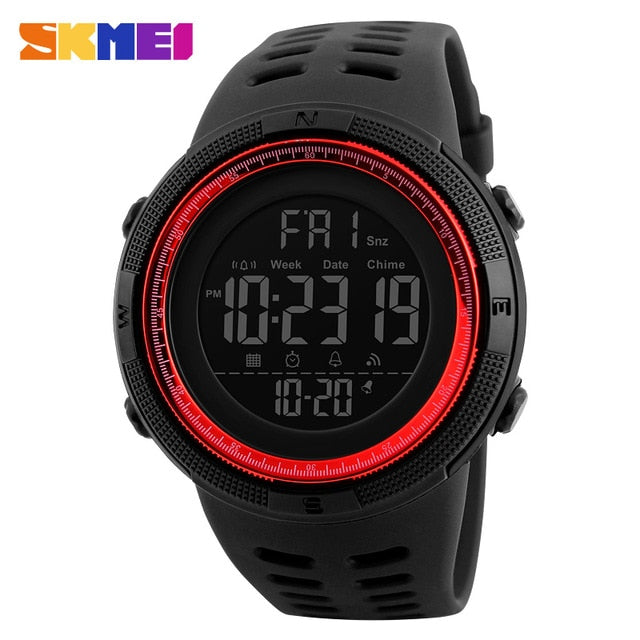 SKMEI Digital Sport Watch for Men – LED, Waterproof & Multifunction
