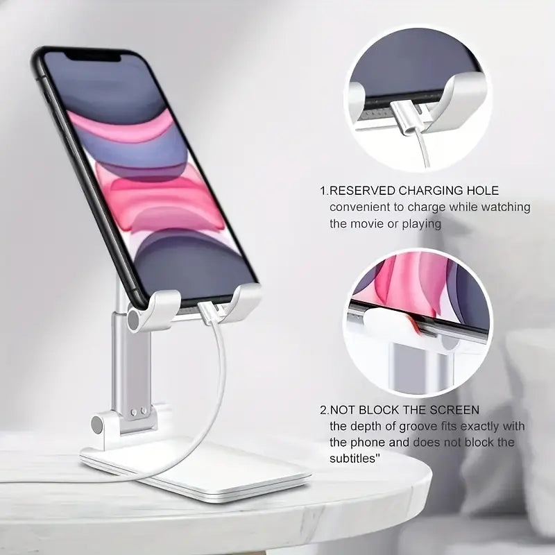 Adjustable Desktop Stand for iPad, iPhone & Tablets – Universal
