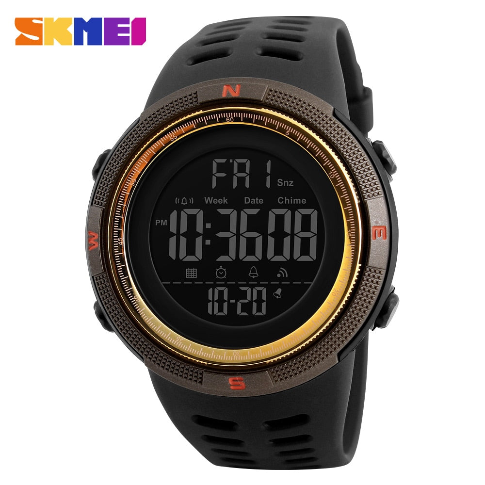 SKMEI Digital Sport Watch for Men – LED, Waterproof & Multifunction