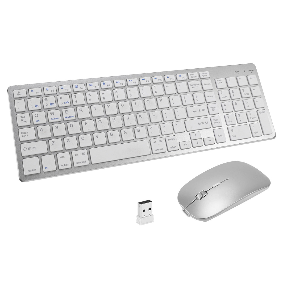 Wireless Bluetooth Keyboard & Mouse Set for iPad – Silent Keys