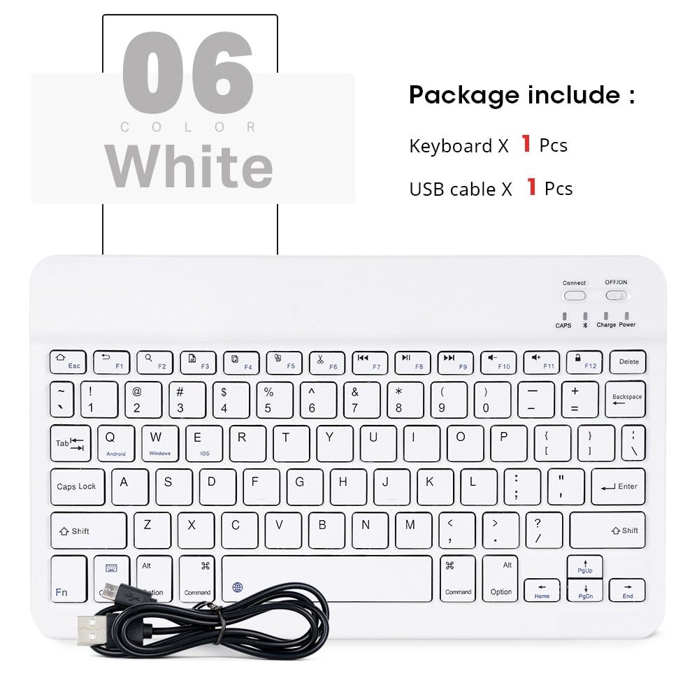 Mini Wireless Bluetooth Keyboard for iPad, iPhone & Android