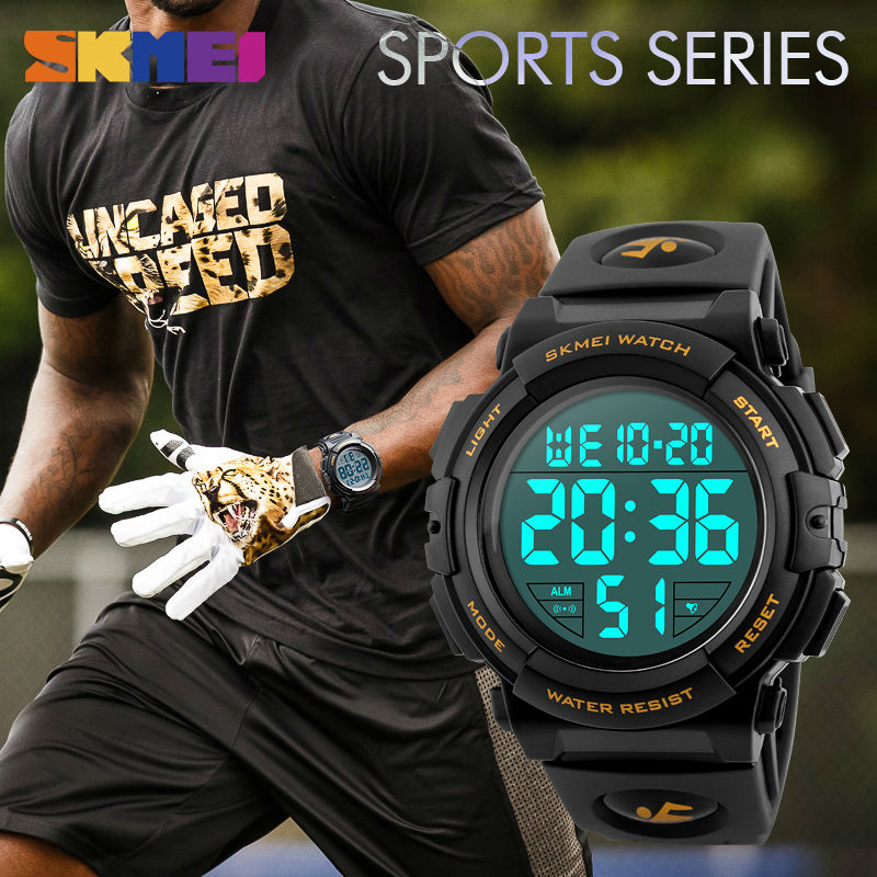 SKMEI 1258 Chronograph Sport Watch for Men – 50M Waterproof