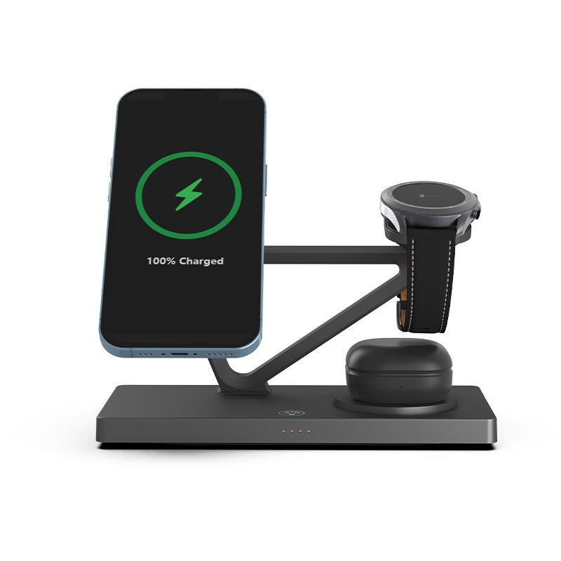 5-in-1 Magnetic 15W Wireless Charging Station – Phone, Watch & Earphones