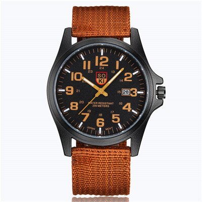 SOKI Military Quartz Watch for Men – Luxury Sport Wristwatch
