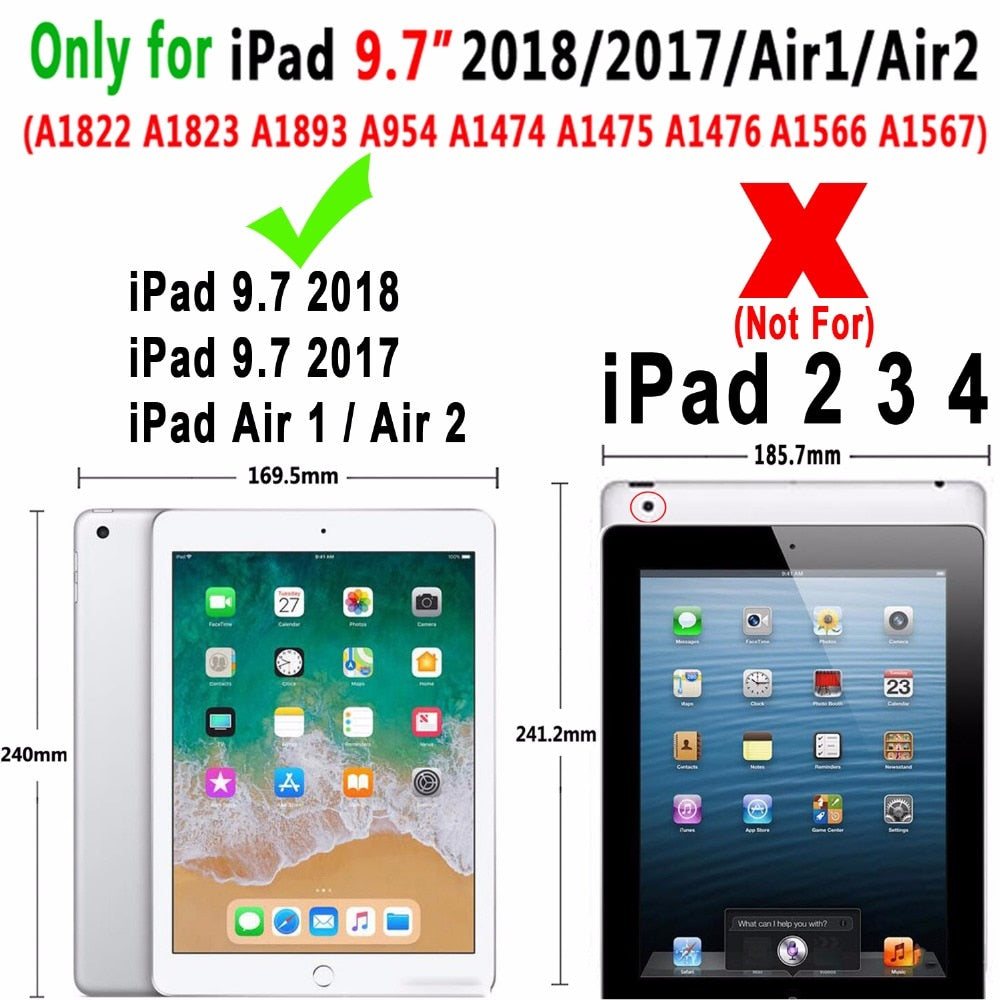 360° Rotating Smart Case for iPad Air (9.7")