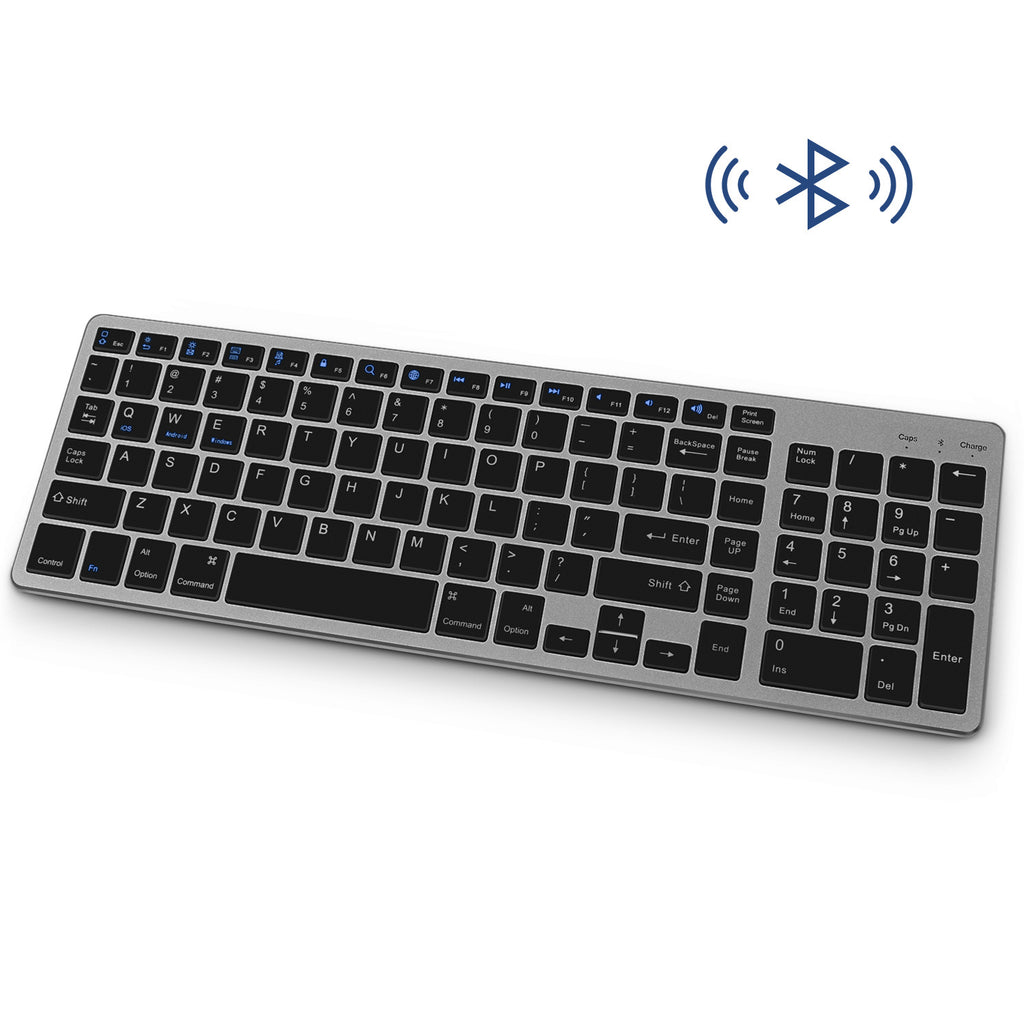 Wireless Bluetooth Keyboard with Wireless Phone Charging for iPad