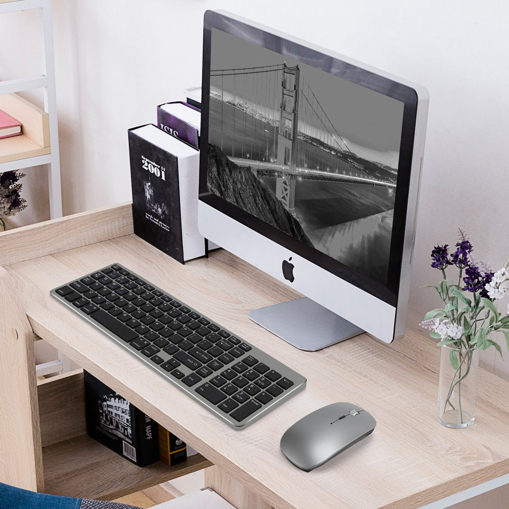 Wireless Bluetooth Keyboard & Mouse Set for iPad – Silent Keys