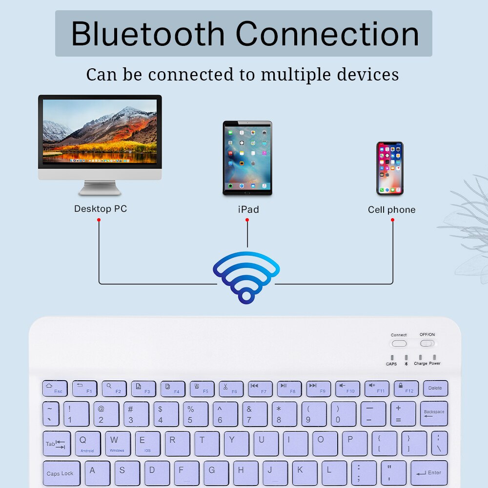 Mini Wireless Bluetooth Keyboard for iPad, iPhone & Android