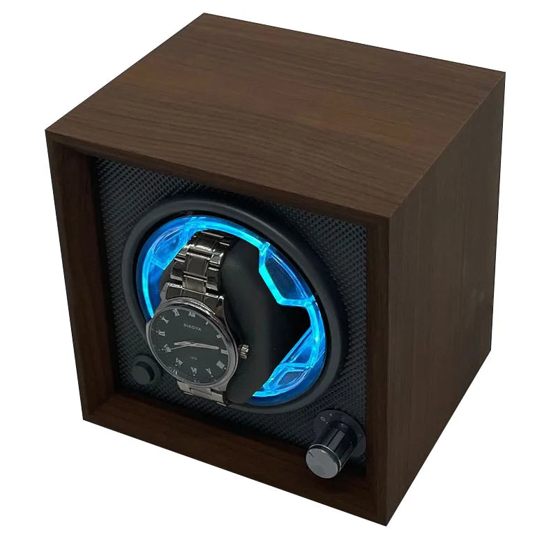 Single Watch Winder for Automatic Watches – Dustproof Storage Box (Alt)