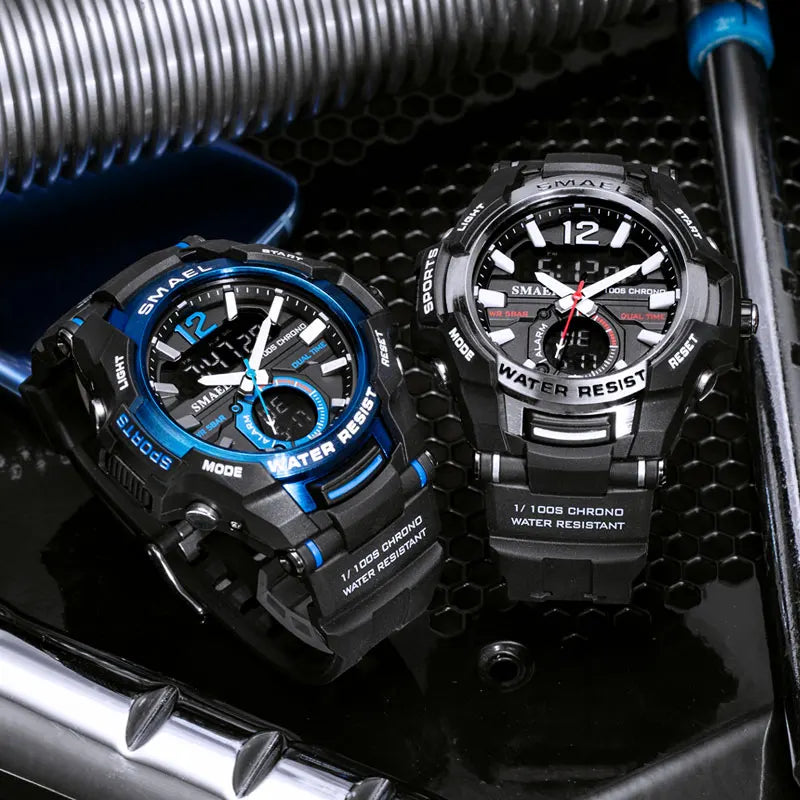 SMAEL Digital Military Sport Watch – 50M Waterproof (1805) – Alt Colour