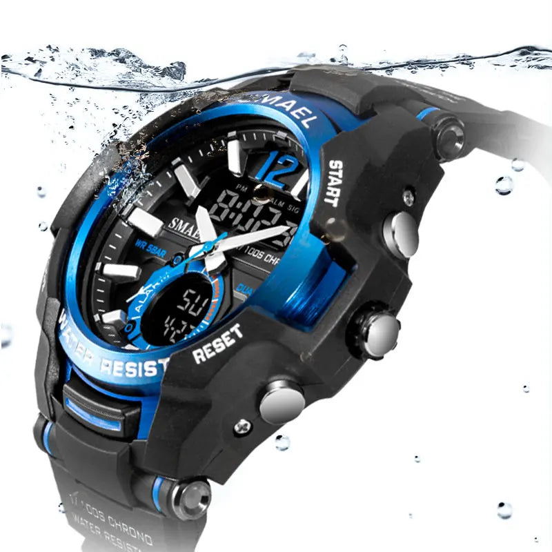 SMAEL Digital Military Sport Watch – 50M Waterproof (1805) – Alt Colour
