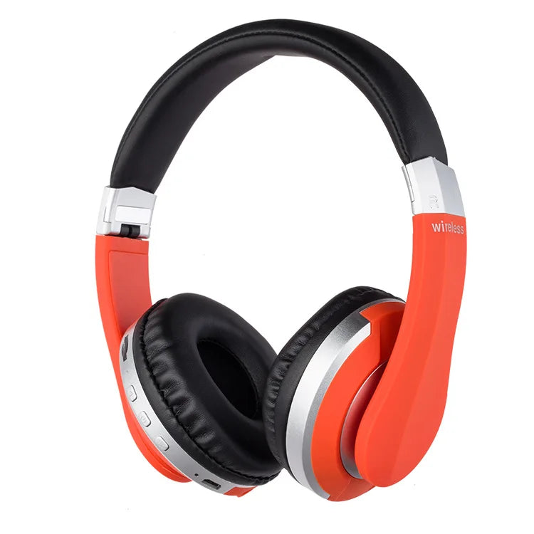 Foldable Wireless Bluetooth Headphones with Mic & TF Card Slot