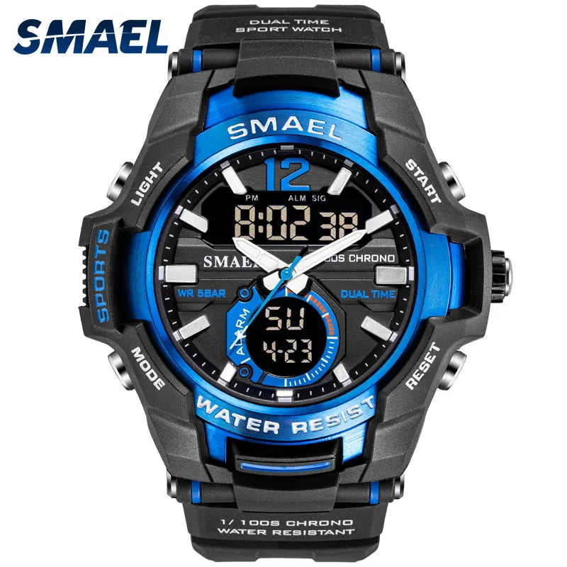 SMAEL Digital Military Sport Watch – 50M Waterproof (1805) – Alt Colour