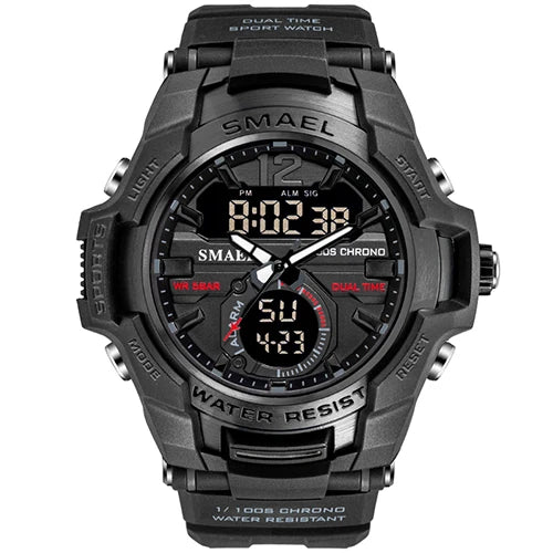 SMAEL Digital Military Sport Watch – 50M Waterproof (1805) – Alt Colour